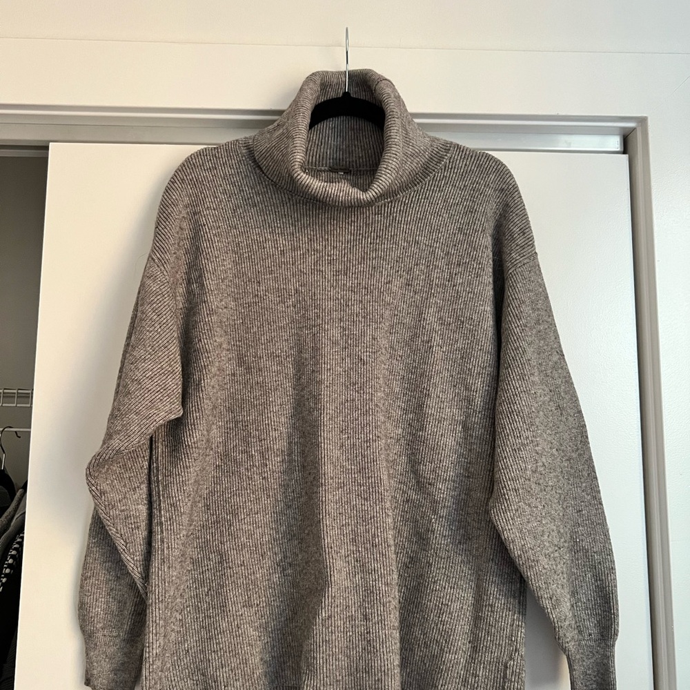 Free People Gray Turtleneck Sweater